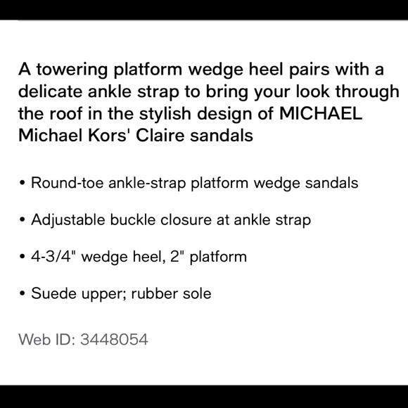 NWOT Michael Kors suede wedge 👡 - Picture 9 of 9